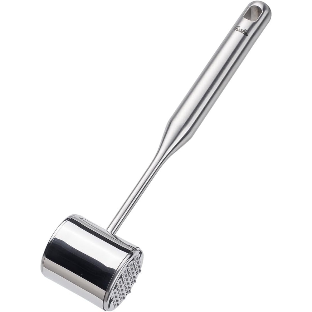image:imageFissler Essential Meat Tenderizer 1810 Stainless Steel Meat Mallet Hammer for Steak Chicken amp Poultry Ergonomic Handle Dishwasher Safe