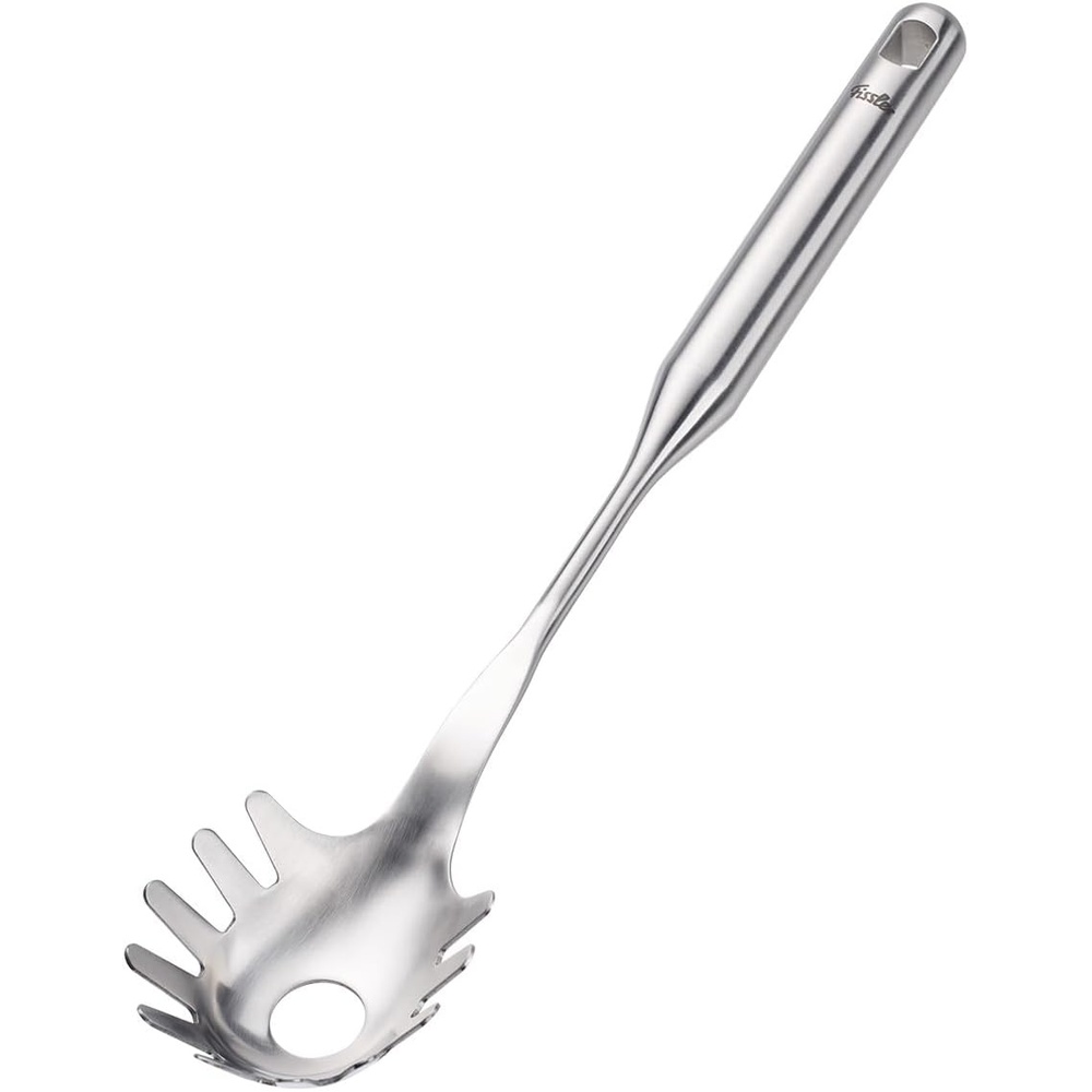 image:imageFissler Essential Pasta Fork 1810 Stainless Steel Kitchen Utensil for Serving Pasta amp Noodles Ergonomic Handle Dishwasher Safe