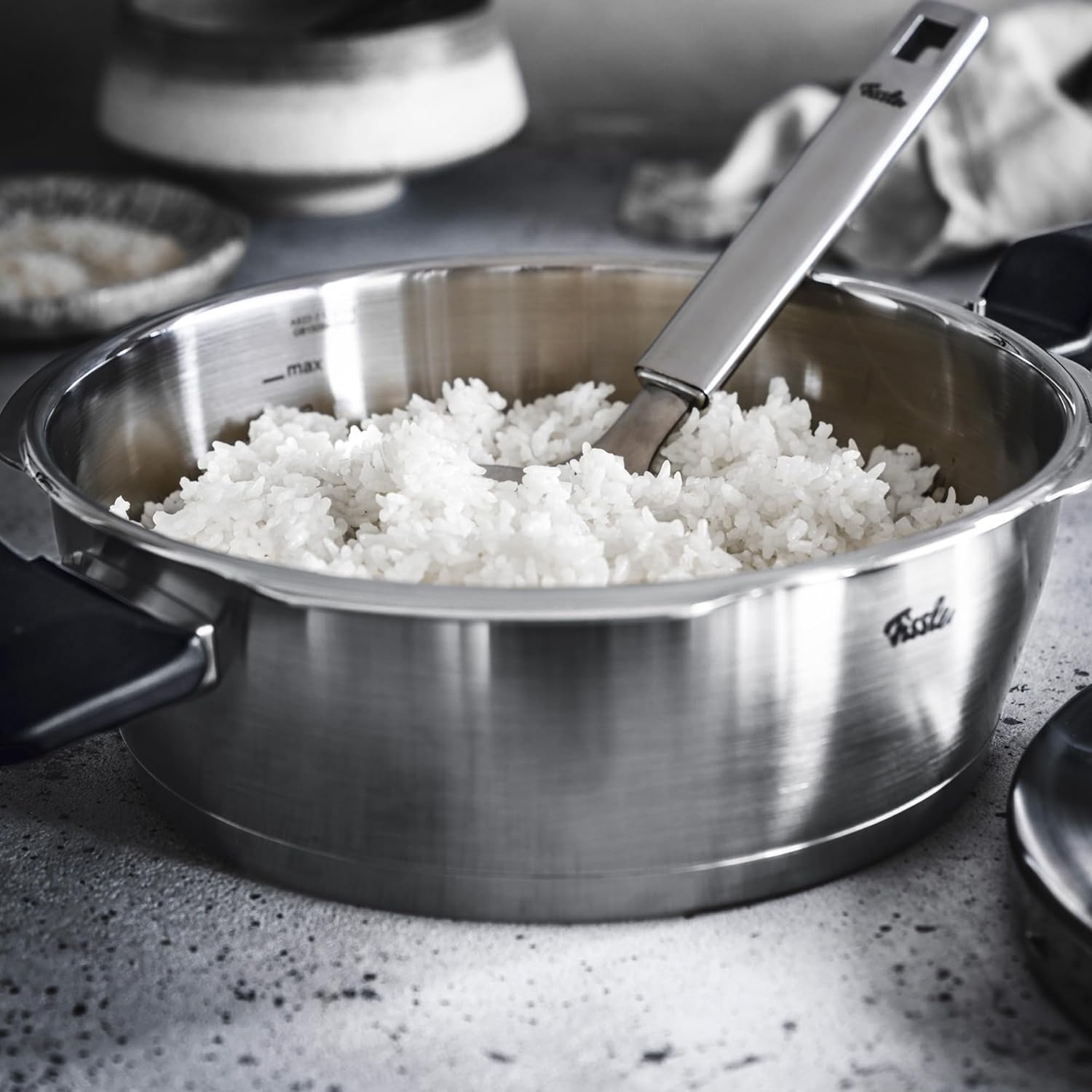 image:imageFissler Vitaquick Premium 2 Piece Set 26 Quart Pressure Skillet and 48 Quart Pressure Cooker with Steamer Insert and Tripod