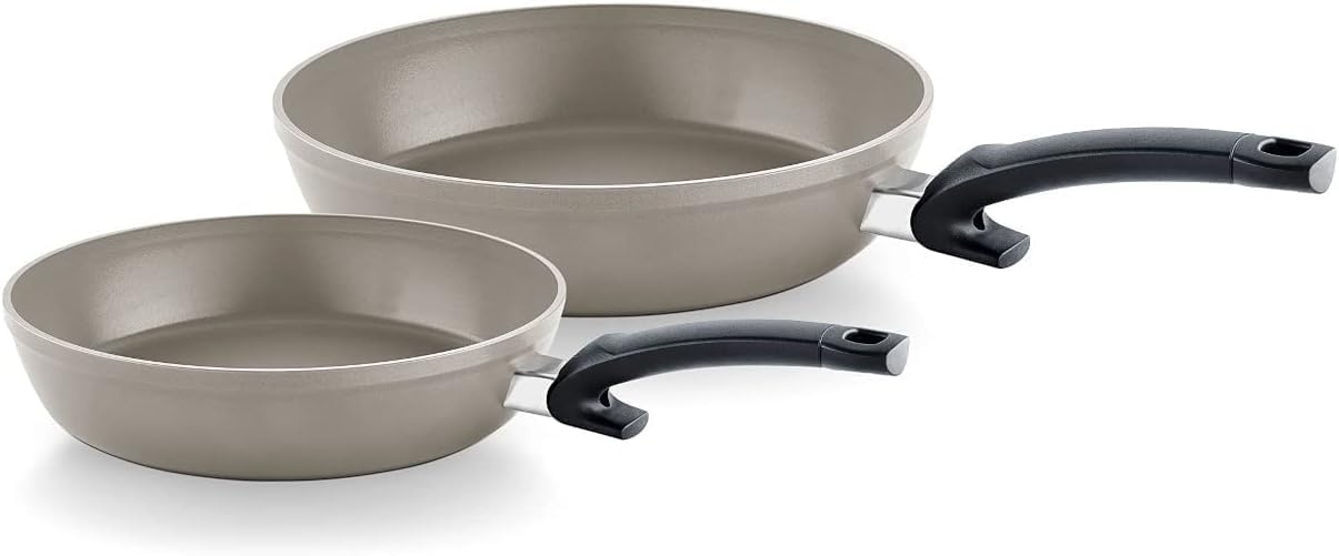 image:imageFissler Ceratal Comfort Frying Pan Set 2Piece Aluminium Pan CeramicCoated 24 28 cm Ceramic Frying Pan NonStick Induction Exclusive to Amazon Grey