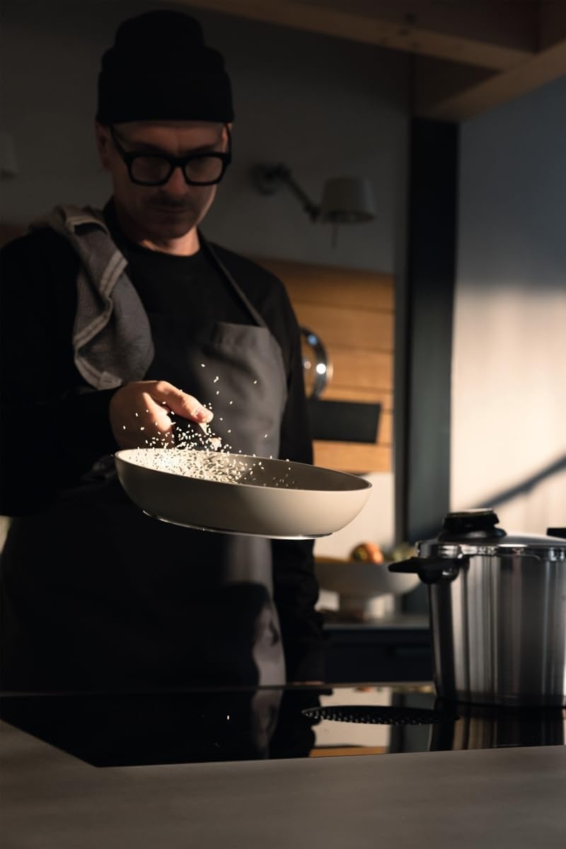 image:imageFissler Ceratal Evo Classic Frying Pan Diameter 20 cm Warm Grey Ceramic Pan Made Without PFASPTFE WaterBased NonStick Coating Ergonomic Handle Induction Made in Germany