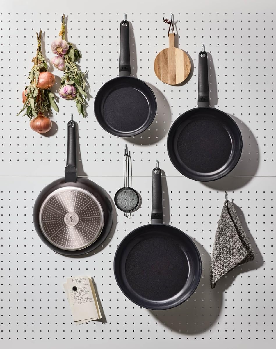 image:imageFissler Ceratal Evo Classic Pan Set of 2 Diameter 24 cm Diameter 28 cm Orbit Black Ceramic Pans Made Without PFASPTFE NonStick Coating Induction Made in Germany