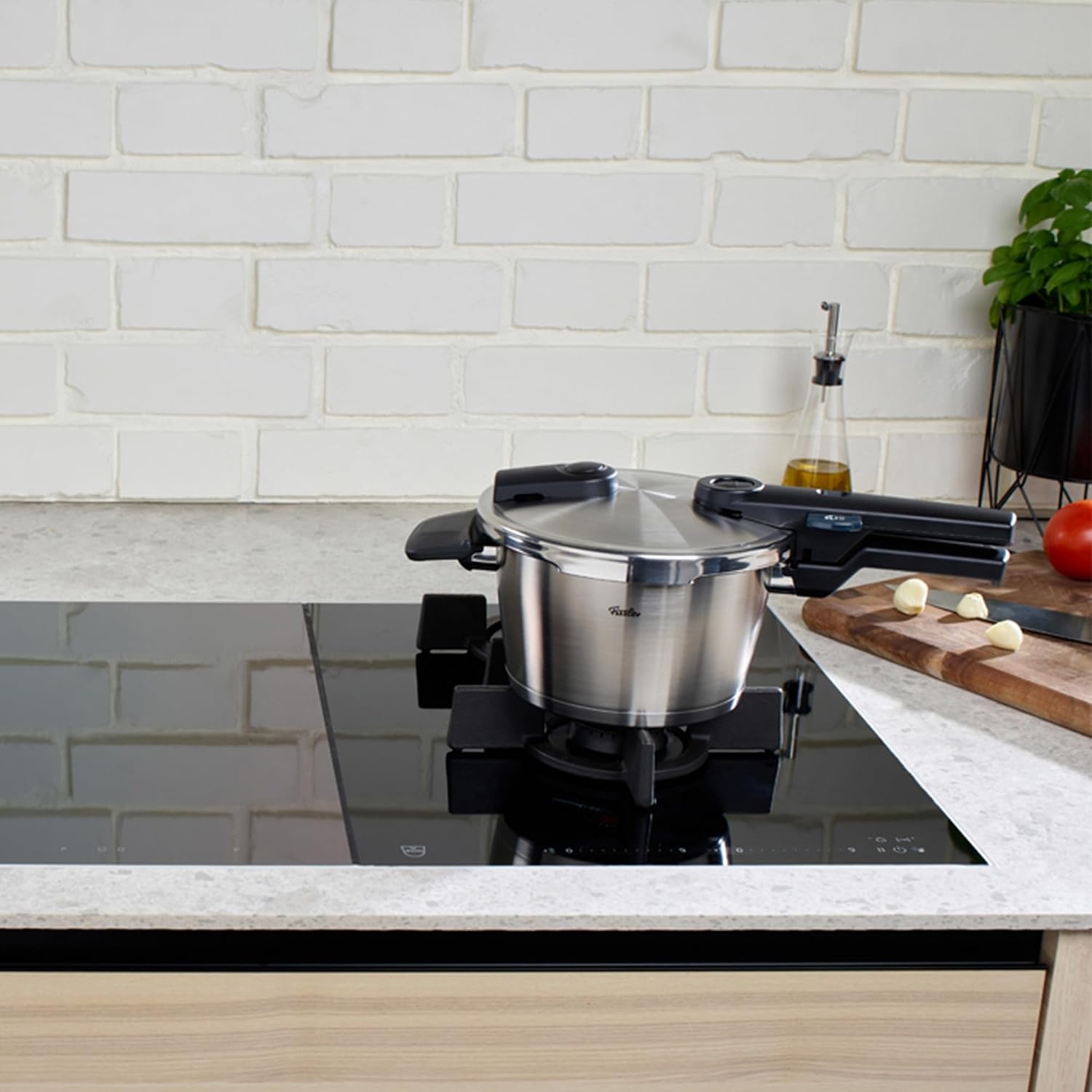 image:imageFissler Vitaquick Premium Pressure Cooker 26 Quart with Steamer Insert and Tripod26 Quarts